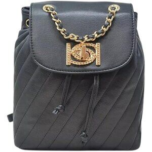 Bebe Hera Small Backpack Top Handle & Adjustable Straps Color: Black New w/Tags